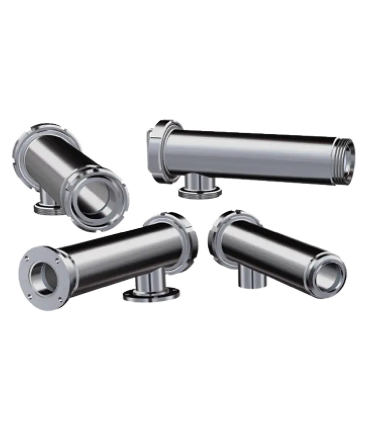 Stainless steel aseptic sampling valve with tri-clamp fittings for pharmaceutical use